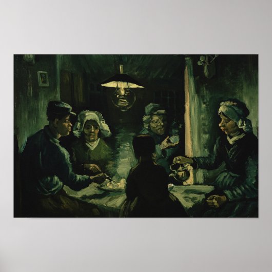 Vincent van Gogh - De aardappel Eaters Poster (Voorkant)
