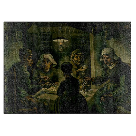 Vincent van Gogh - De aardappel Eaters Snijplank (Voorkant)