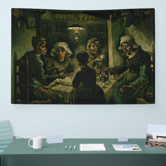 Vincent van Gogh - De aardappel Eaters Spandoek (Beurs)