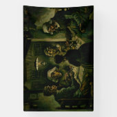 Vincent van Gogh - De aardappel Eaters Spandoek (Verticaal)