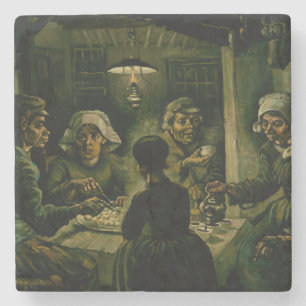 Vincent van Gogh - De aardappel Eaters Stenen Onderzetter
