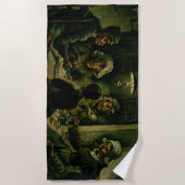 Vincent van Gogh - De aardappel Eaters Strandlaken (Voorkant)