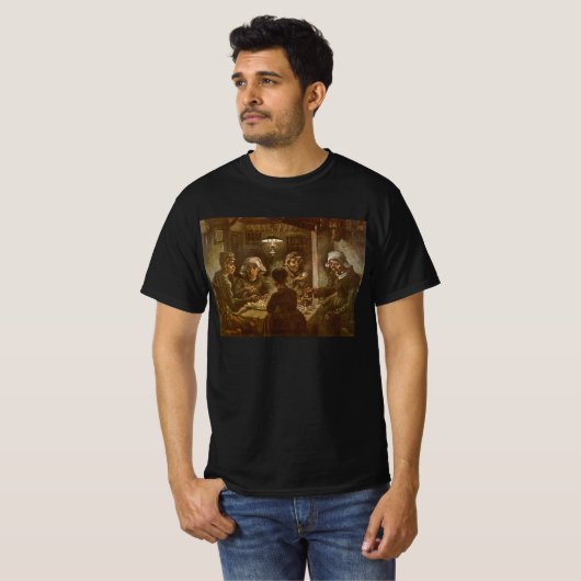 Vincent van Gogh - De aardappel Eaters T-shirt (Voorkant volledig)
