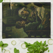 Vincent van Gogh - De aardappel Eaters Theedoek (Gevouwen)