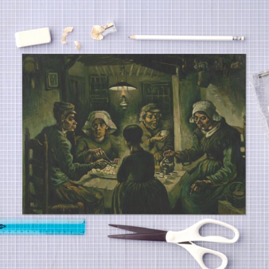 Vincent van Gogh - De aardappel Eaters Tissuepapier (Craft)