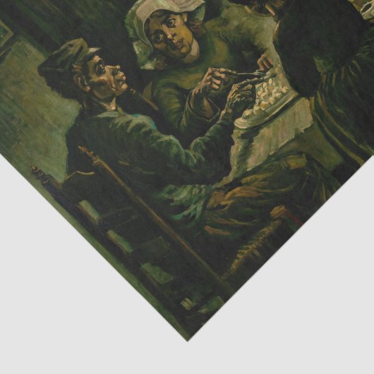 Vincent van Gogh - De aardappel Eaters Tissuepapier (Detail)