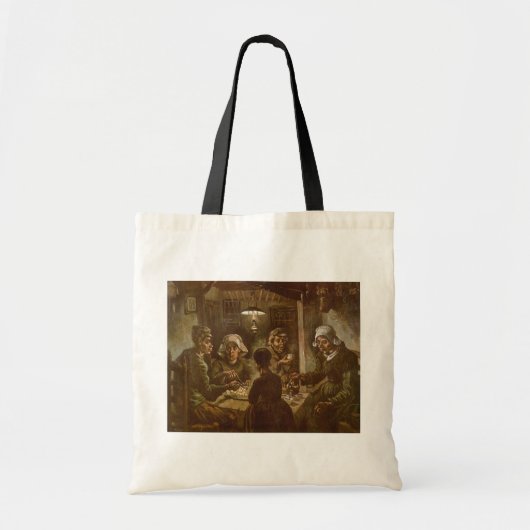 Vincent van Gogh - De aardappel Eaters Tote Bag (Voorkant)