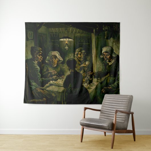 Vincent van Gogh - De aardappel Eaters Wandkleed (In Situ (horizontaal))
