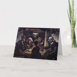 Vincent Van Gogh - de aardappel-eters-fijne kunst Feestdagen Kaart