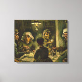 Vincent Van Gogh - de aardappeleters april Canvas Afdruk (Voorkant)