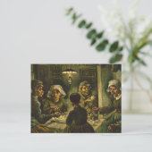 Vincent Van Gogh - de aardappeleters april Feestdagenkaart (Staand voorkant)
