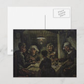 Vincent Van Gogh - de aardappeleters Briefkaart (Voorkant / Achterkant)