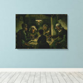 Vincent van Gogh - De Aardappeleters Canvas Afdruk (Insitu (Houten vloer))