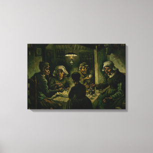 Vincent van Gogh - De Aardappeleters Canvas Afdruk