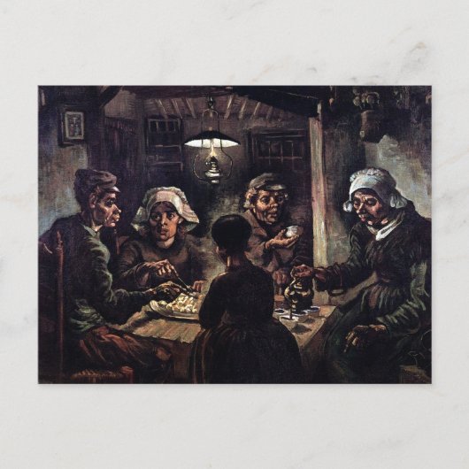 Vincent Van Gogh - De Aardappeleters Fijne Kunst Briefkaart (Voorkant)