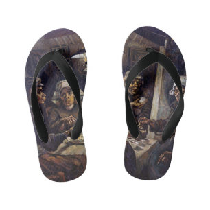Vincent Van Gogh De Aardappeleters Fijne Kunst Kinder Teenslippers