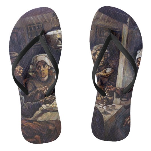 Vincent Van Gogh De Aardappeleters Fijne Kunst Teenslippers (Voetbed)