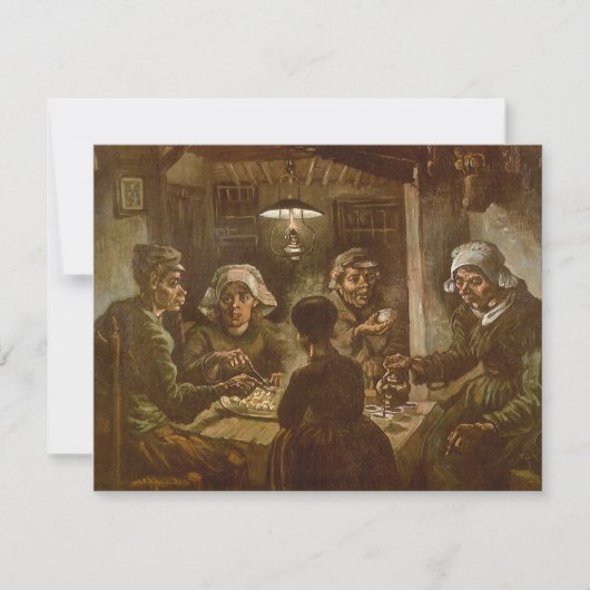 Vincent van Gogh - De Aardappeleters Kaart (Voorkant)