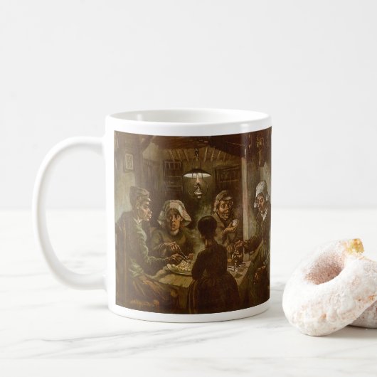 Vincent van Gogh - De Aardappeleters Koffiemok (Met donut)