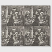 Vincent Van Gogh De Aardappeleters lithografie Cadeaupapier (Vlak)