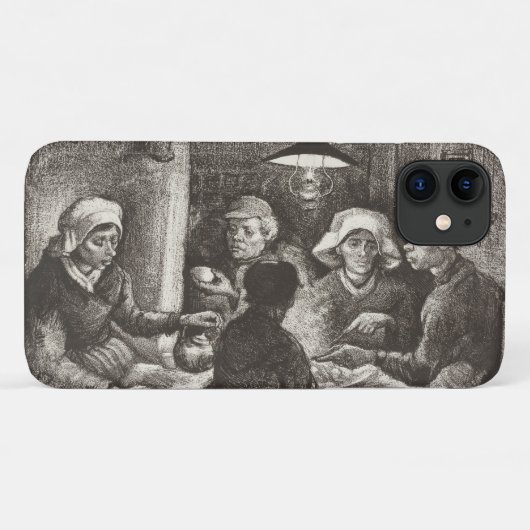 Vincent Van Gogh De Aardappeleters lithografie Case-Mate iPhone Case (Achterkant (horizontaal))