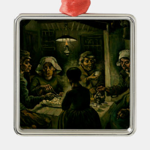 Vincent van Gogh - De Aardappeleters Metalen Ornament