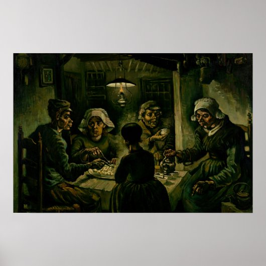 Vincent van Gogh - De Aardappeleters Poster (Voorkant)