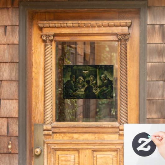 Vincent van Gogh - De Aardappeleters Raamsticker (Huis Deur)
