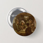 Vincent van Gogh - De Aardappeleters Ronde Button 5,7 Cm (Voorkant /achterkant)