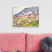 Vincent van Gogh | De Alpilles, 1890 Canvas Afdruk (Insitu (Woonkamer))