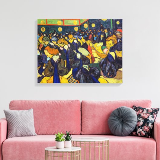 Vincent van Gogh - De ballroom in Arles Canvas Afdruk (Insitu (Woonkamer))