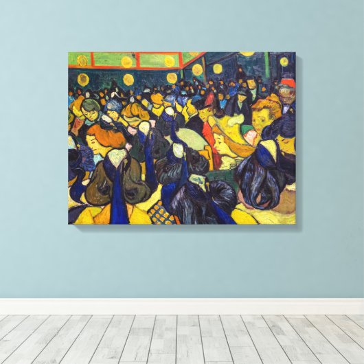 Vincent van Gogh - De ballroom in Arles Canvas Afdruk (Insitu (Houten vloer))