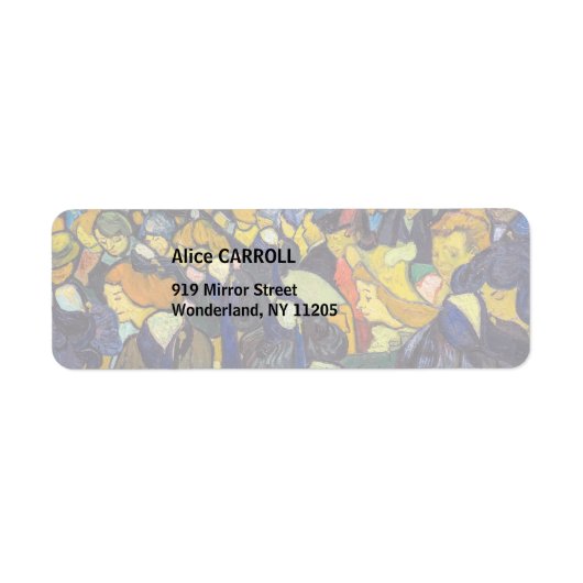 Vincent van Gogh - De ballroom in Arles Etiket (Voorkant)