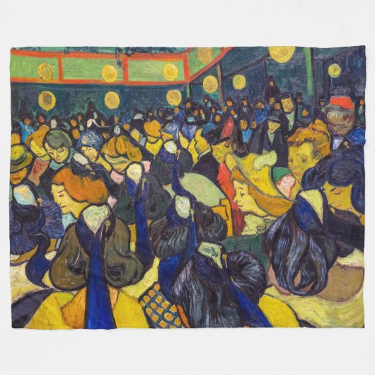 Vincent van Gogh - De ballroom in Arles Fleece Deken (Voorkant (Horizontaal))