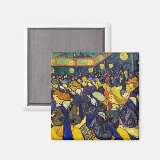 Vincent van Gogh - De ballroom in Arles Magneet (Voorkant / Achterkant)