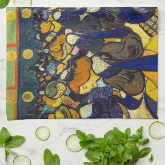 Vincent van Gogh - De ballroom in Arles Theedoek (Gevouwen)