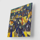 Vincent van Gogh - De ballroom in Arles Vierkante Klok (Hoek)