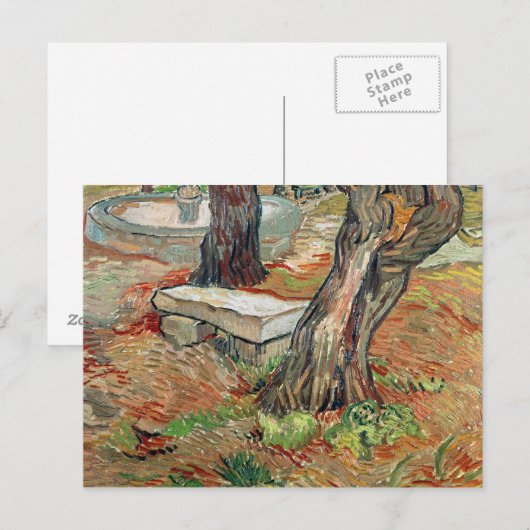 Vincent van Gogh | De Bench te Saint-Remy Briefkaart (Voorkant / Achterkant)
