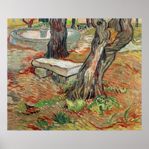 Vincent van Gogh   De Bench te Saint-Remy Poster
