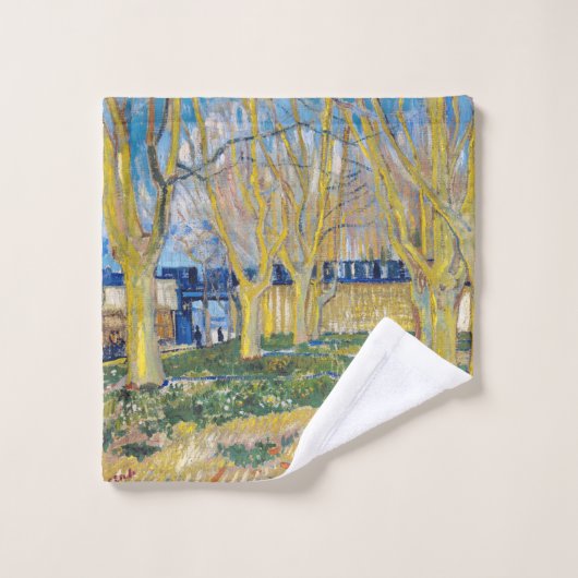 Vincent van Gogh - De blauwe trein Bad Handdoek (Wasdoekje)