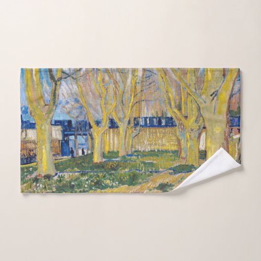 Vincent van Gogh - De blauwe trein Bad Handdoek (Handdoek)