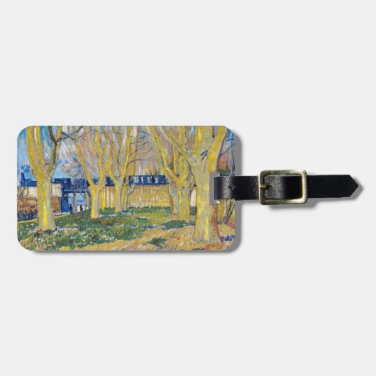 Vincent van Gogh - De blauwe trein Bagagelabel (Voorkant horizontaal)
