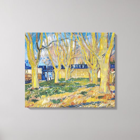 Vincent van Gogh - De Blauwe Trein Canvas Afdruk (Voorkant)