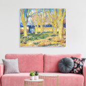 Vincent van Gogh - De Blauwe Trein Canvas Afdruk (Insitu (Woonkamer))