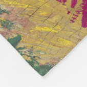 Vincent van Gogh - De blauwe trein Fleece Deken (Hoek)