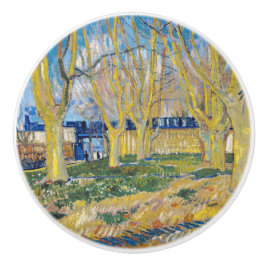 Vincent van Gogh - De blauwe trein Keramische Knop