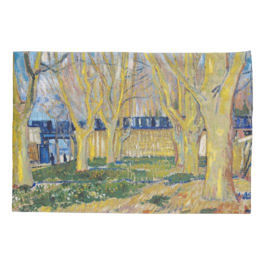 Vincent van Gogh - De blauwe trein Kussensloop (Achterkant)