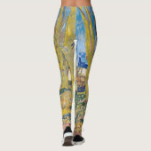 Vincent van Gogh - De blauwe trein Leggings (Achterkant)
