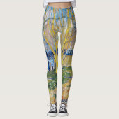 Vincent van Gogh - De blauwe trein Leggings (Voorkant)