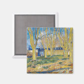 Vincent van Gogh - De blauwe trein Magneet (Voorkant / Achterkant)